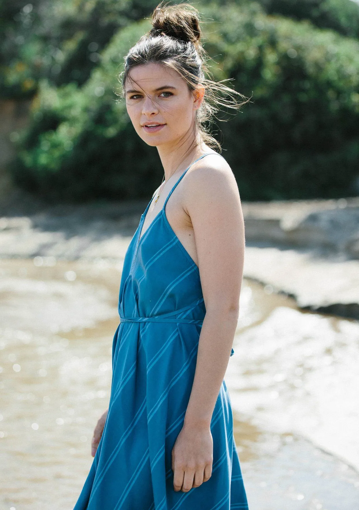 Rosalia Striped Halter Dress