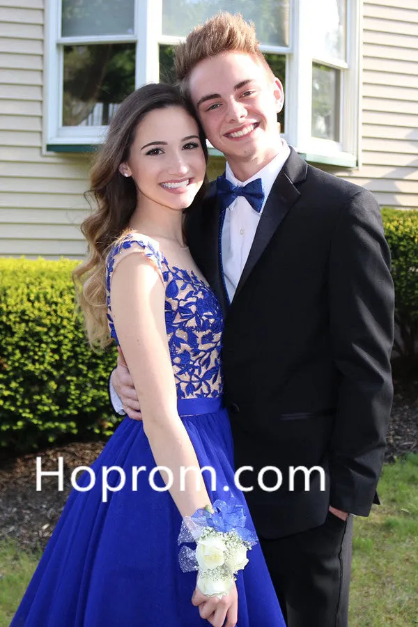 Royal Blue Homecoming Dresses Open Back Short Party Dresses