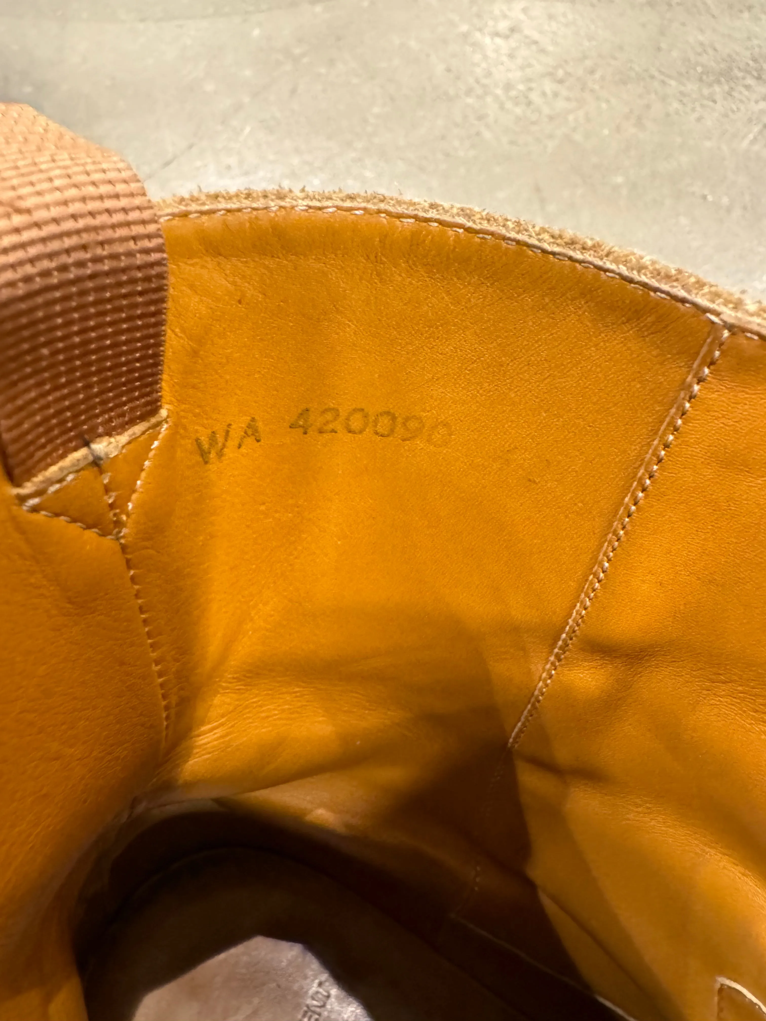 Saint Laurent Paris Wyatt suede western boots