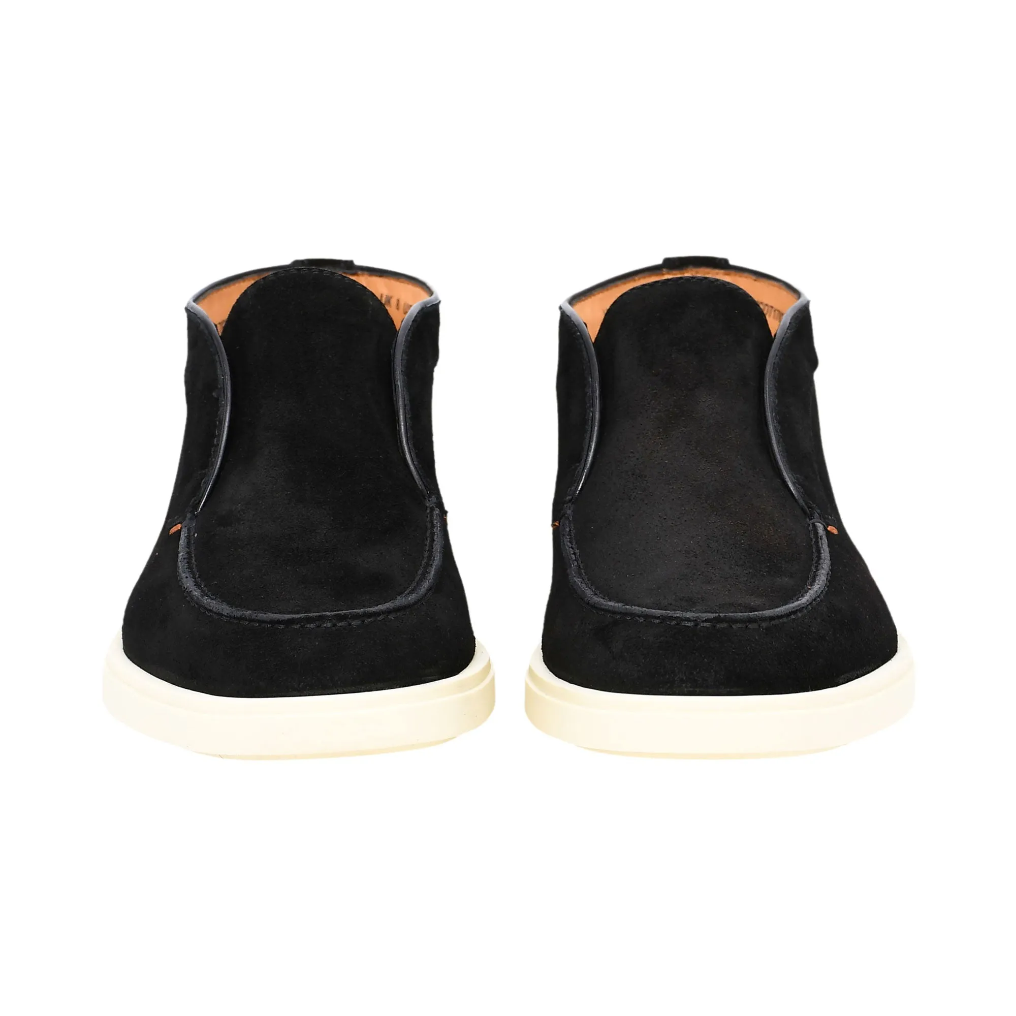 Santoni Men's Black & Orange Loafer