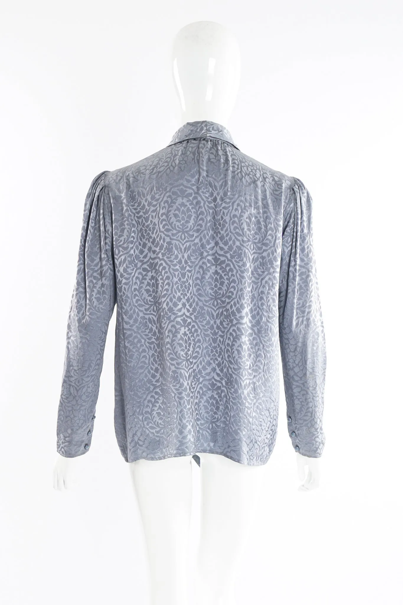 Slit Neck Bow Blouse