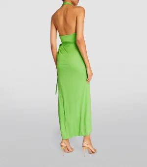 STAUD Reagan Maxi Wrap Dress