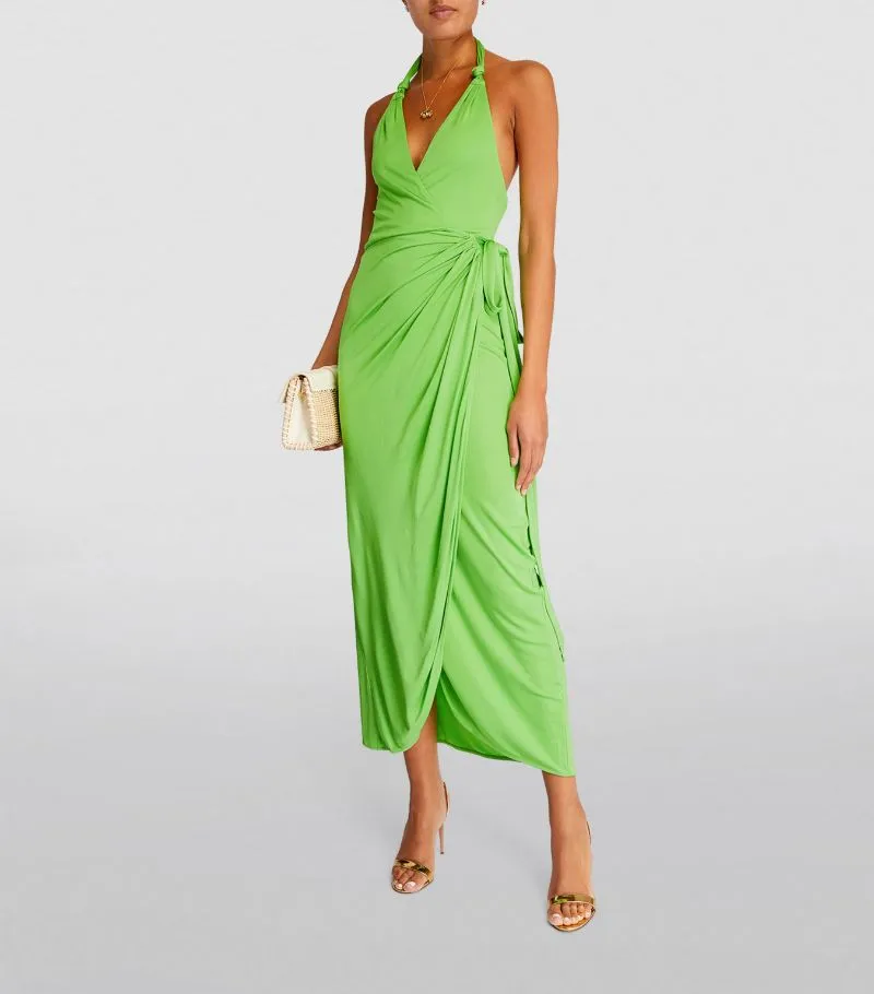 STAUD Reagan Maxi Wrap Dress