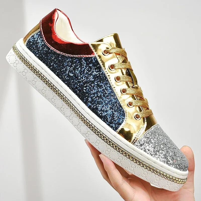 Stylish And Elegant Sports Golden Shoes For Men