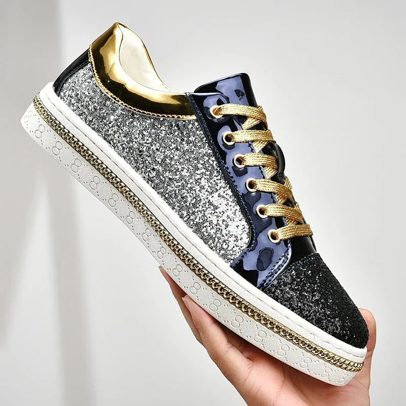 Stylish And Elegant Sports Golden Shoes For Men