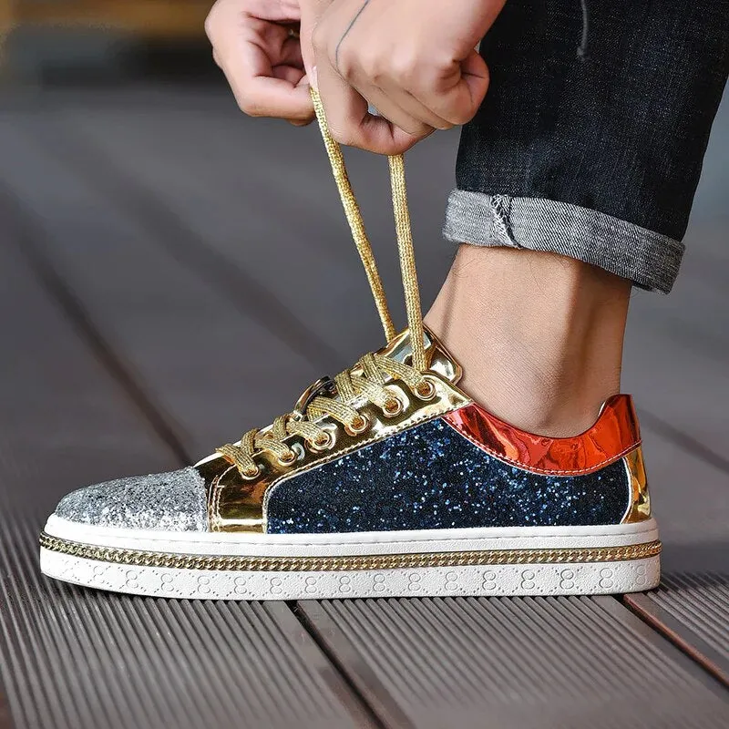 Stylish And Elegant Sports Golden Shoes For Men