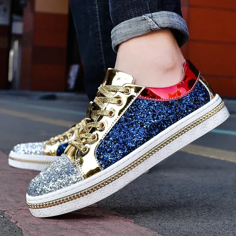 Stylish And Elegant Sports Golden Shoes For Men