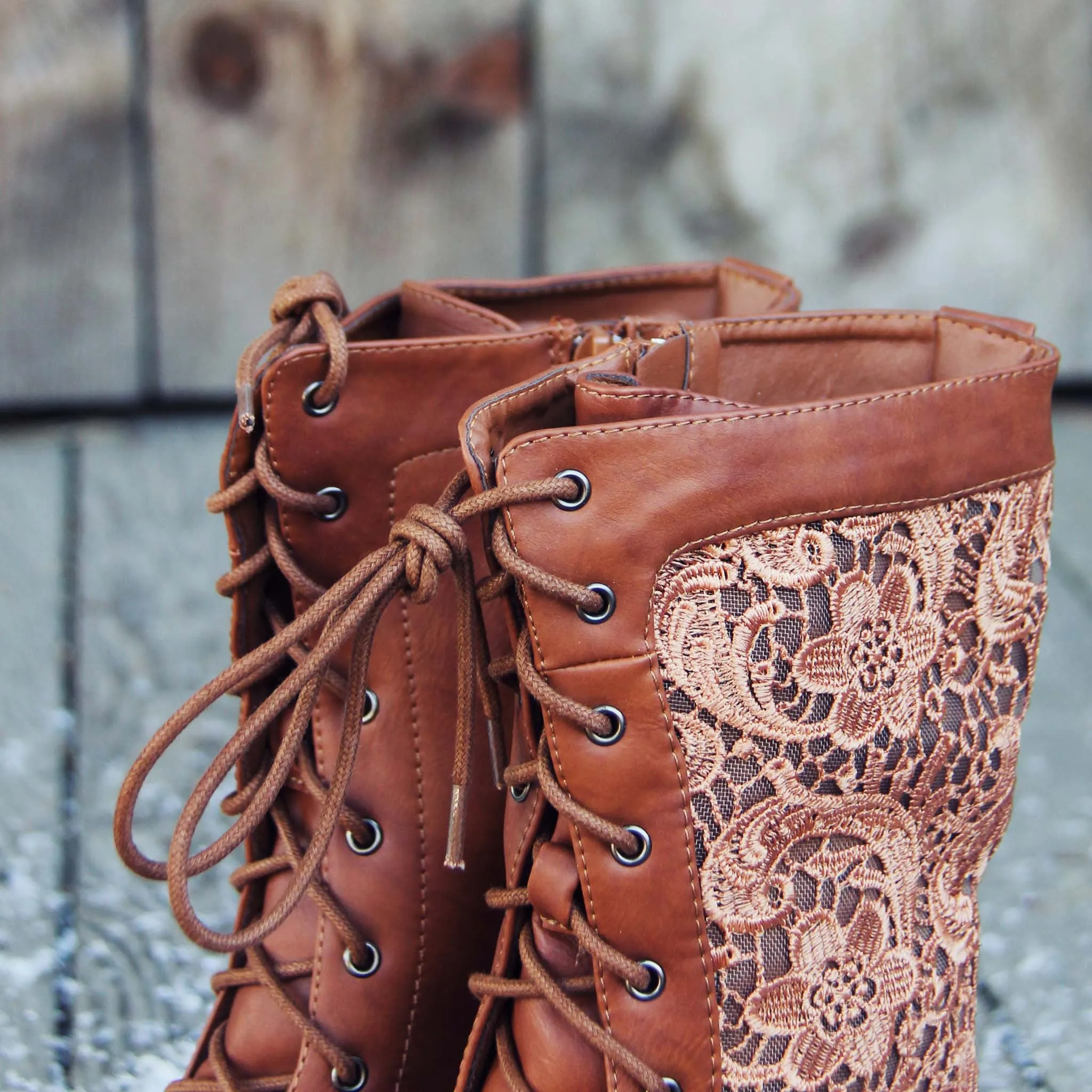 The Harper Lace Boots