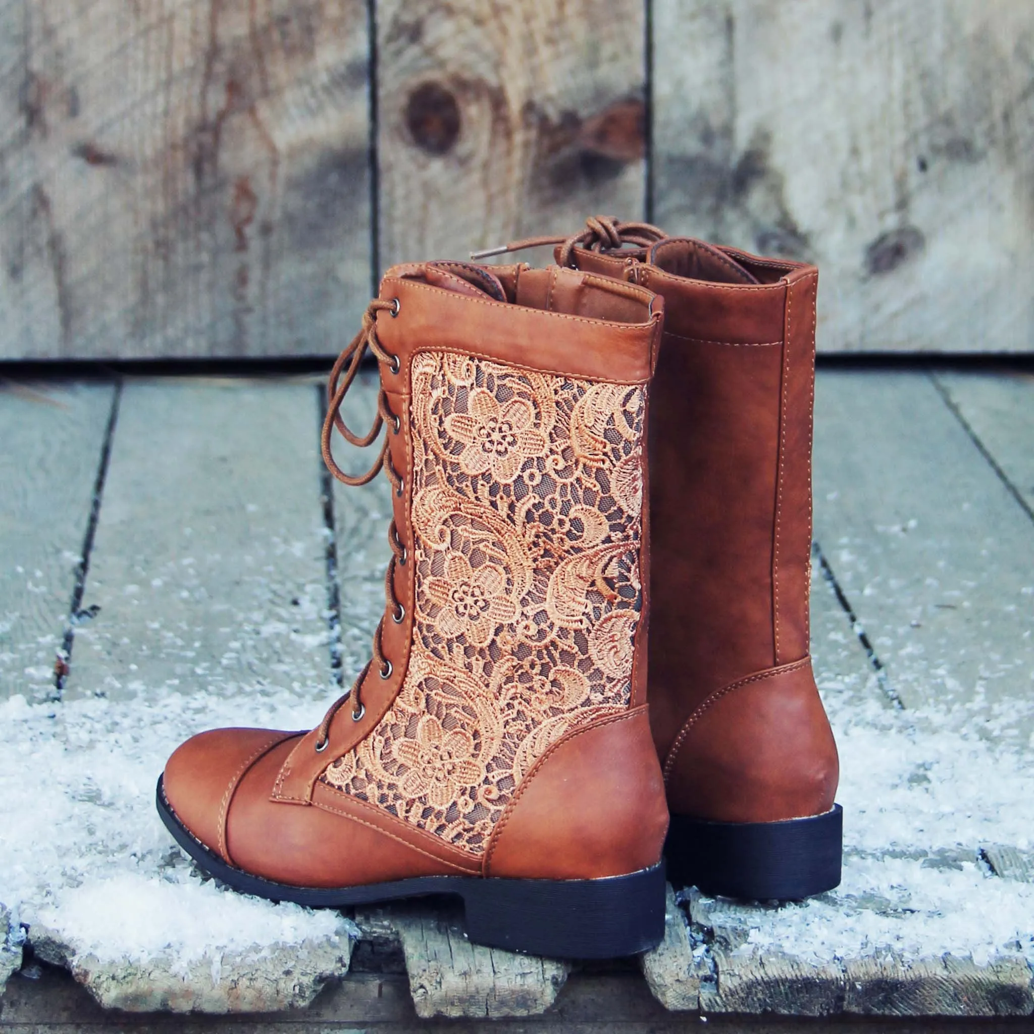 The Harper Lace Boots