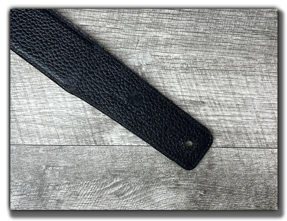 The Reticent - Ancho Chili Veg Tan Leather Guitar Strap