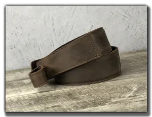 The Reticent - Whiskey Brown Leather Guitar Strap