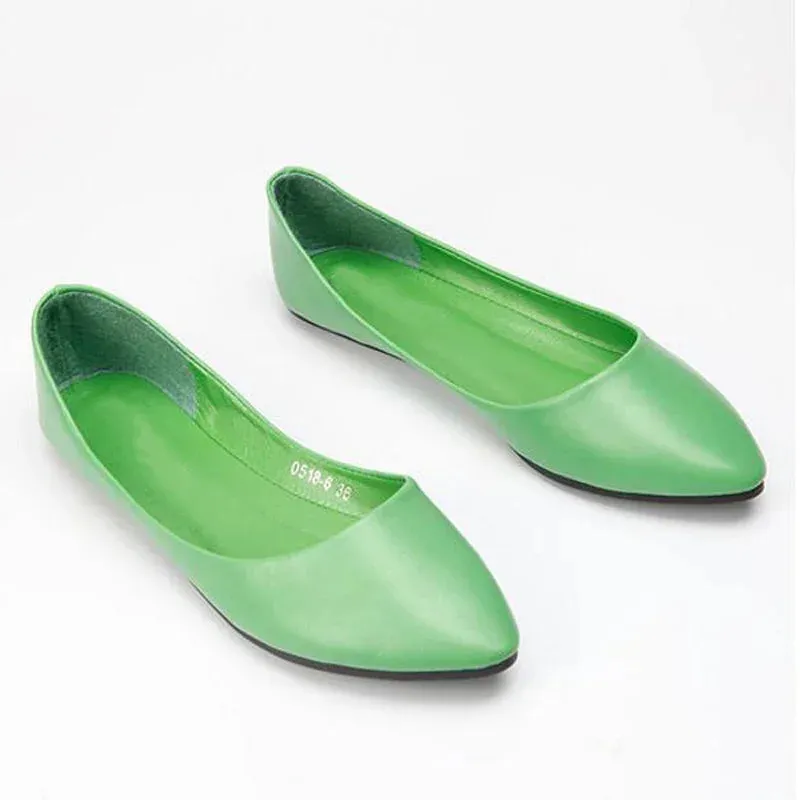 TIMETANGGenuine Leather Flat Shoes Woman Hand-sewn Leather Loafers Cowhide Spring Candy color CasualShoes Women Flats WomenShoes