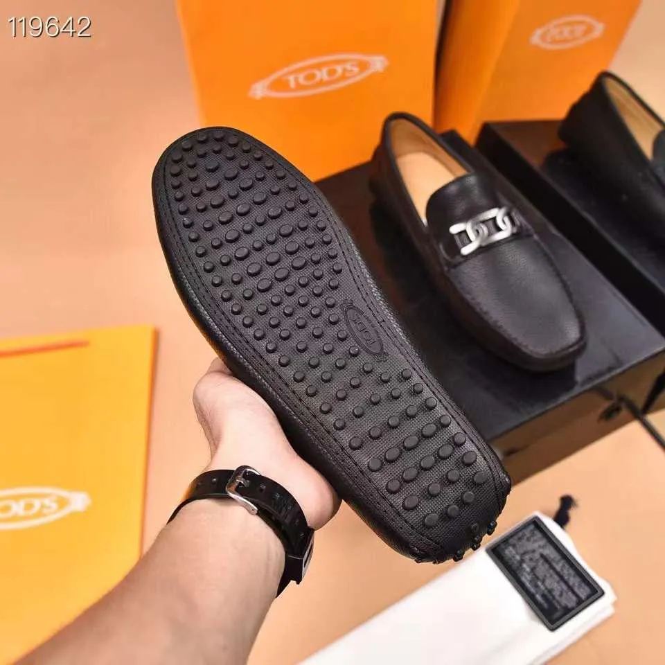 TOD,S || Men's Tods Signature Black Calf Leather Loafers