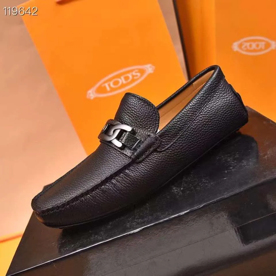 TOD,S || Men's Tods Signature Black Calf Leather Loafers