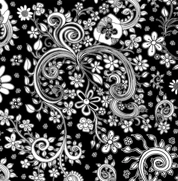 Towel 'BW-floral'