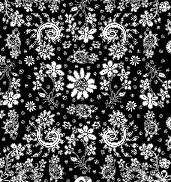 Towel 'BW-floral'