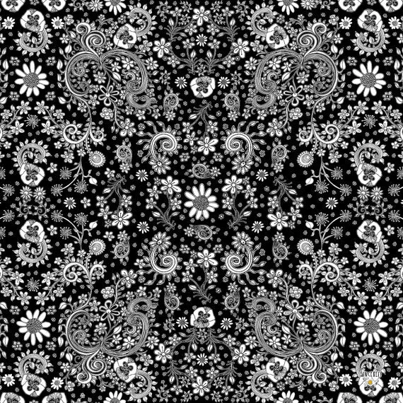 Towel 'BW-floral'