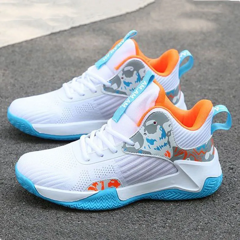 Tristan – Breathable Men's Basketball Sneakers with Mid-High Shaft and Non-Slip Sole