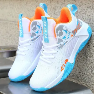 Tristan – Breathable Men's Basketball Sneakers with Mid-High Shaft and Non-Slip Sole