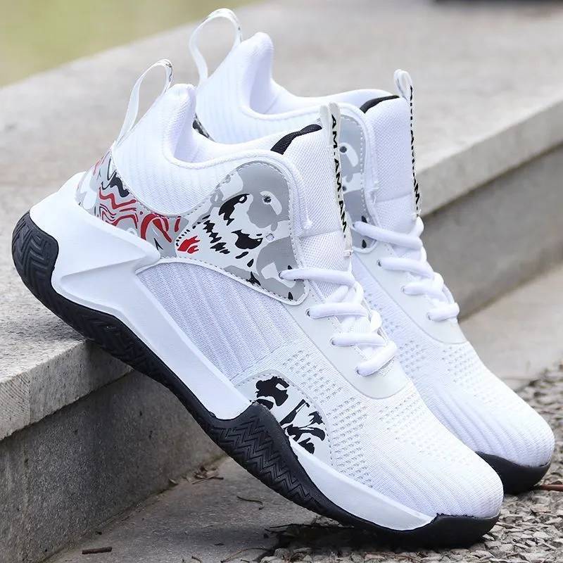 Tristan – Breathable Men's Basketball Sneakers with Mid-High Shaft and Non-Slip Sole