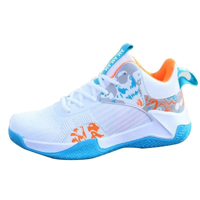 Tristan – Breathable Men's Basketball Sneakers with Mid-High Shaft and Non-Slip Sole