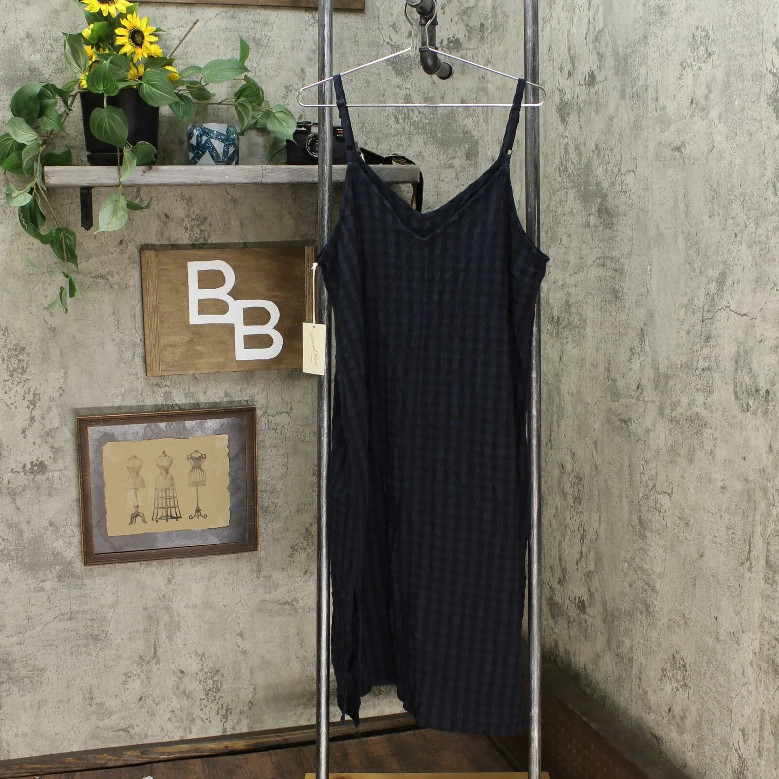 Universal Thread Women's Plaid Sleeveless Midi Slip Dress