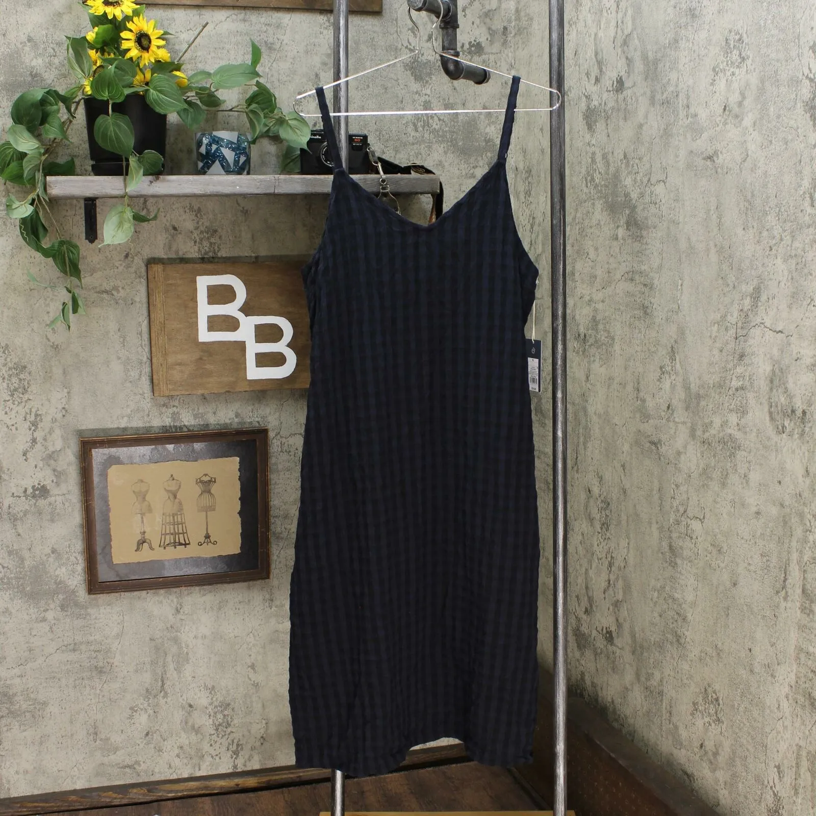 Universal Thread Women's Plaid Sleeveless Midi Slip Dress