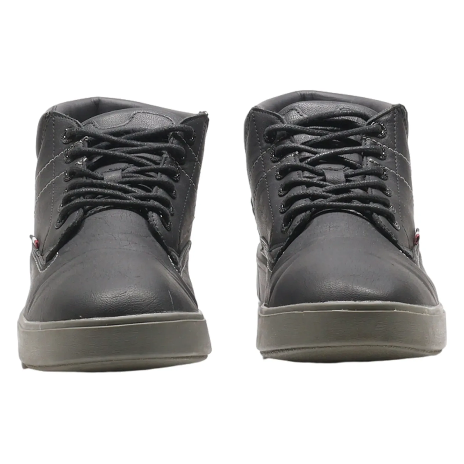 US POLO ASSN Chukka Boots Black Leather Mens UK 9