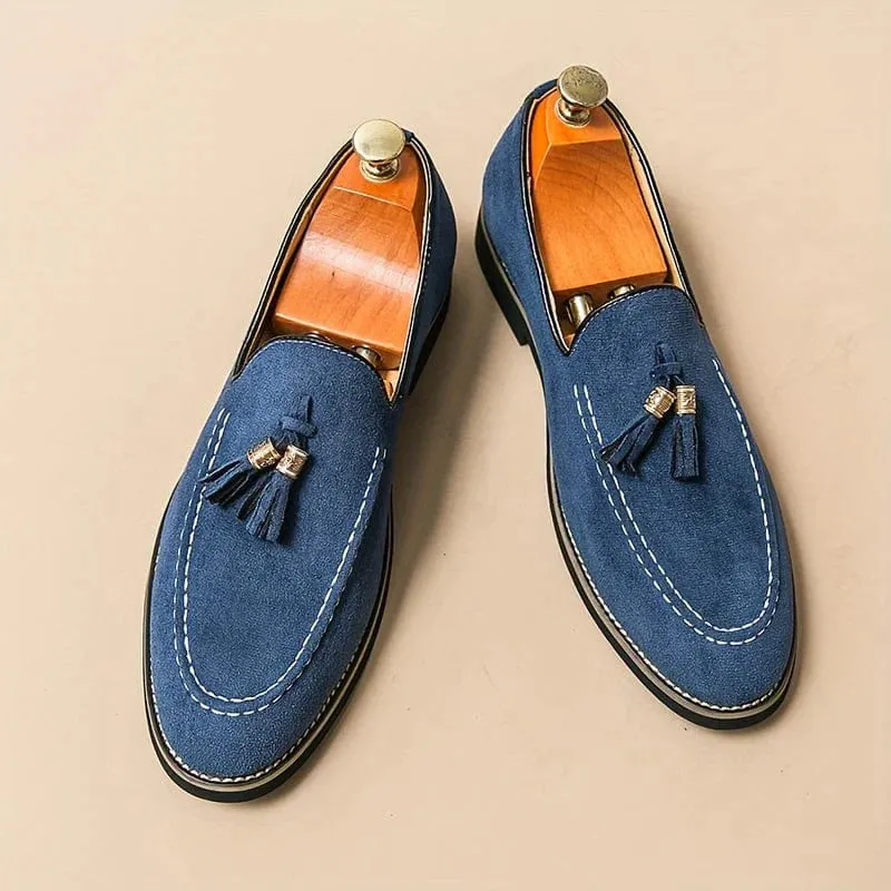VELLURO LEATHER LOAFERS