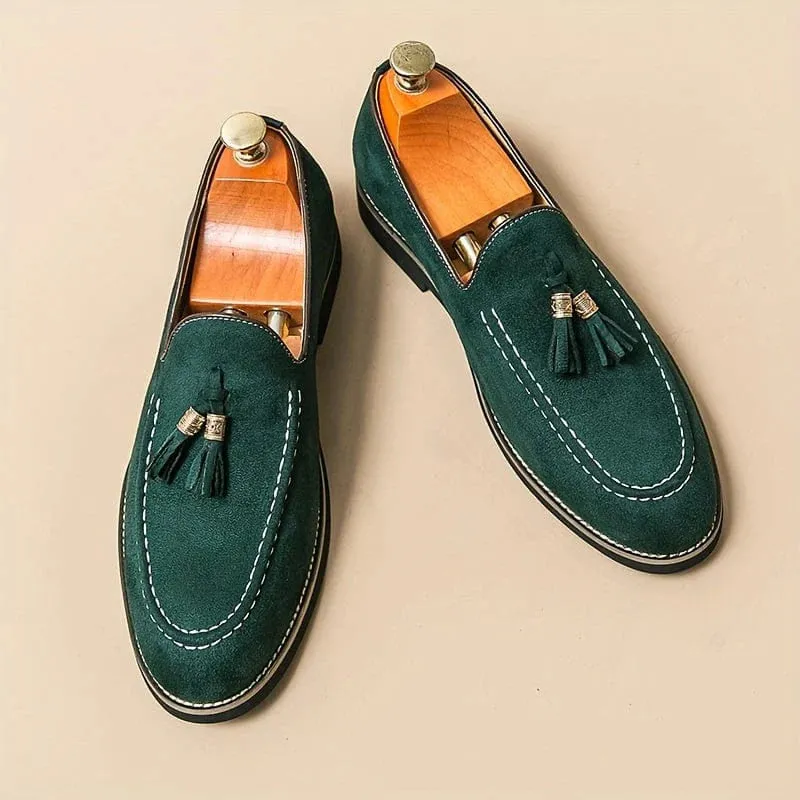 VELLURO LEATHER LOAFERS