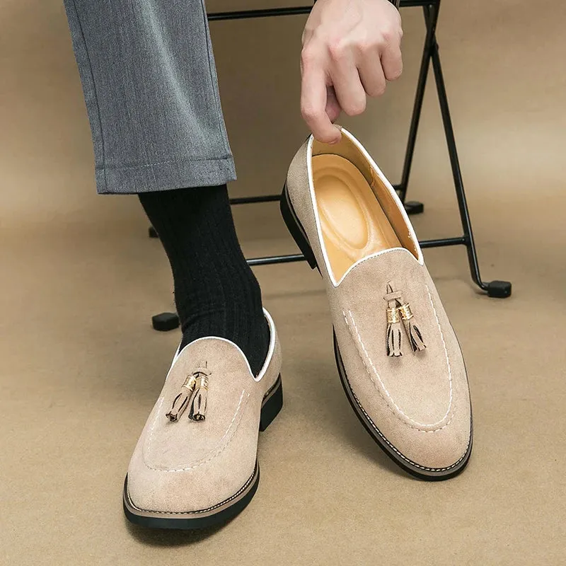 VELLURO LEATHER LOAFERS