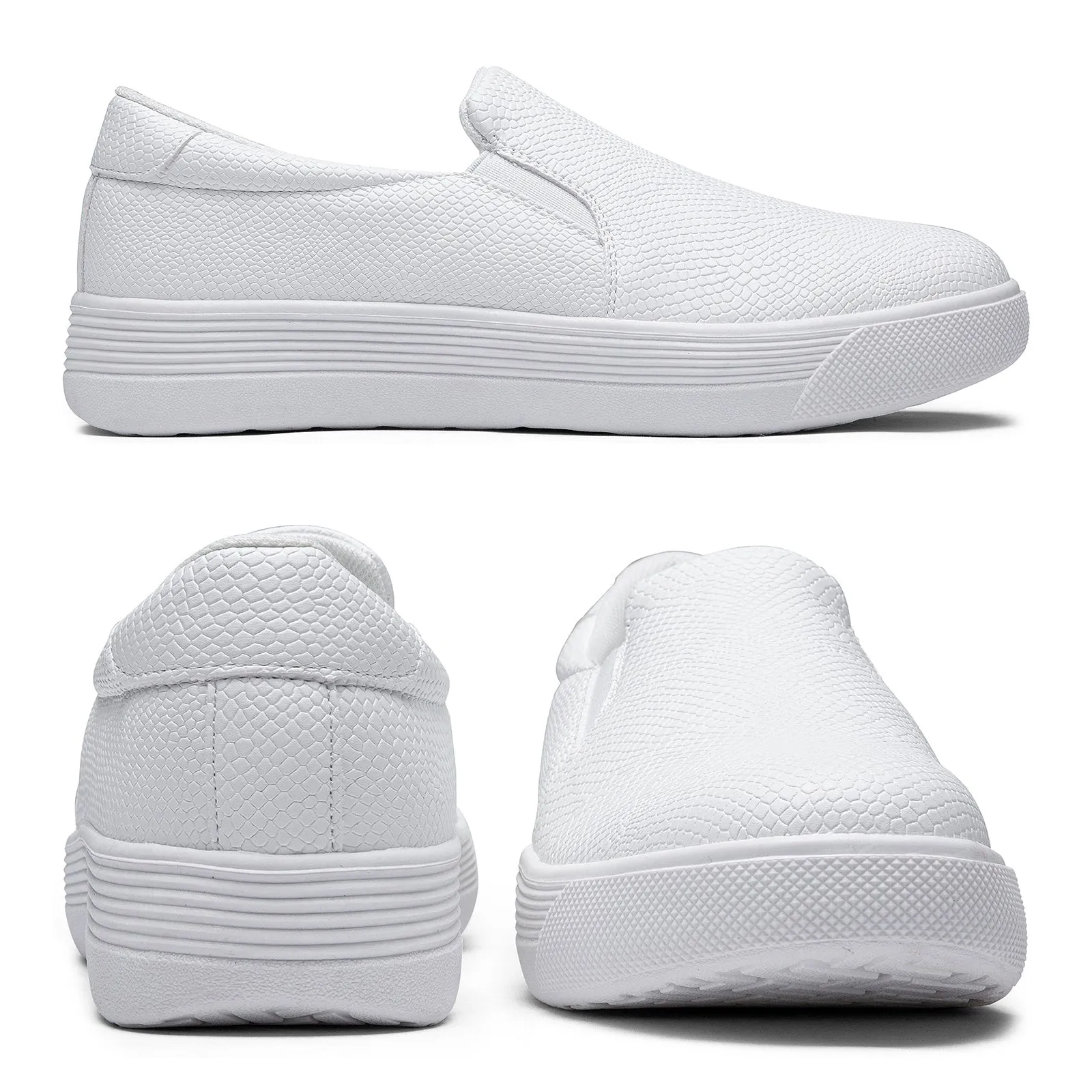Vepose 8008 Slip on Sneakers Women Fashion Sneakers Comfortable Casual Loafers Shoes with Memory Foam