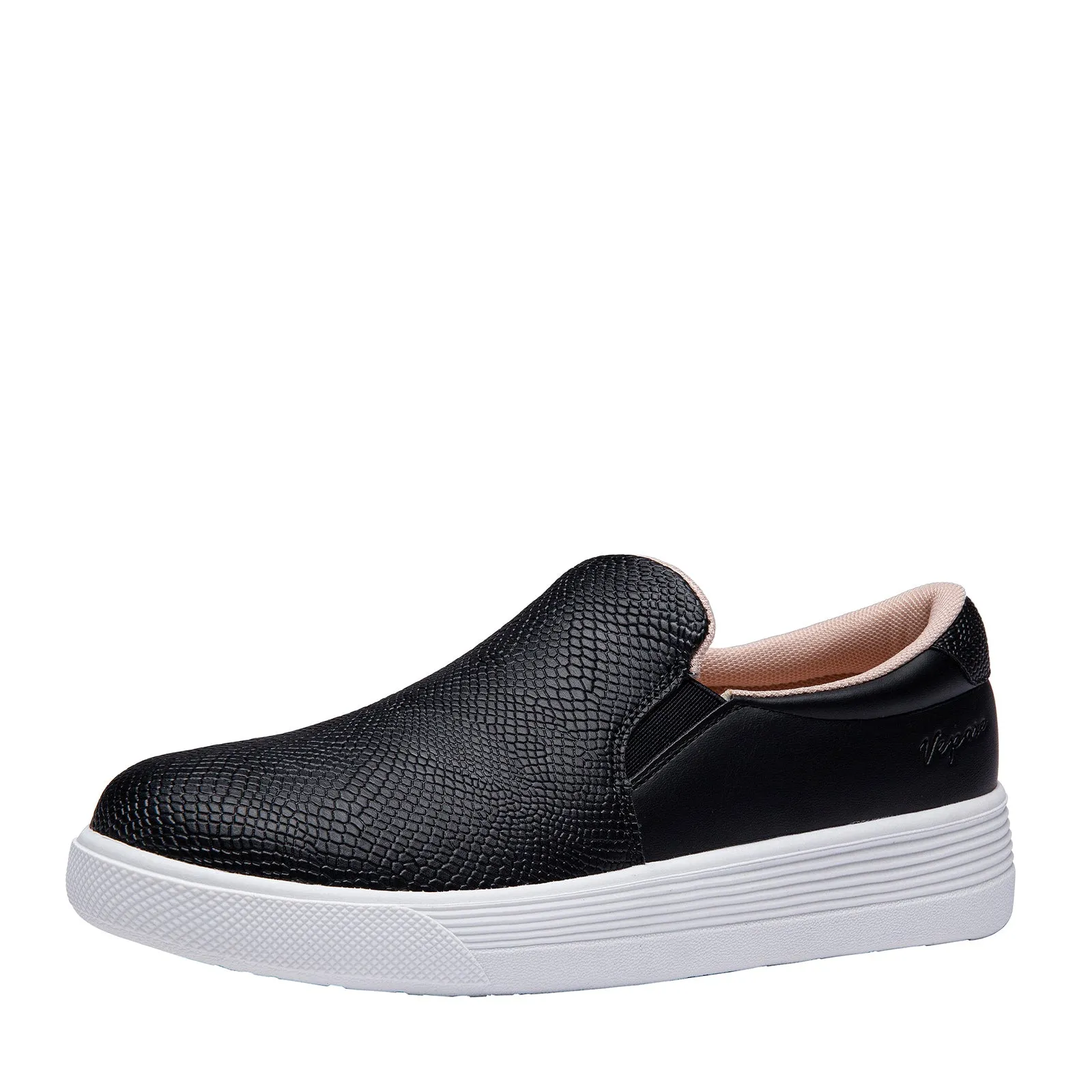 Vepose 8008 Slip on Sneakers Women Fashion Sneakers Comfortable Casual Loafers Shoes with Memory Foam
