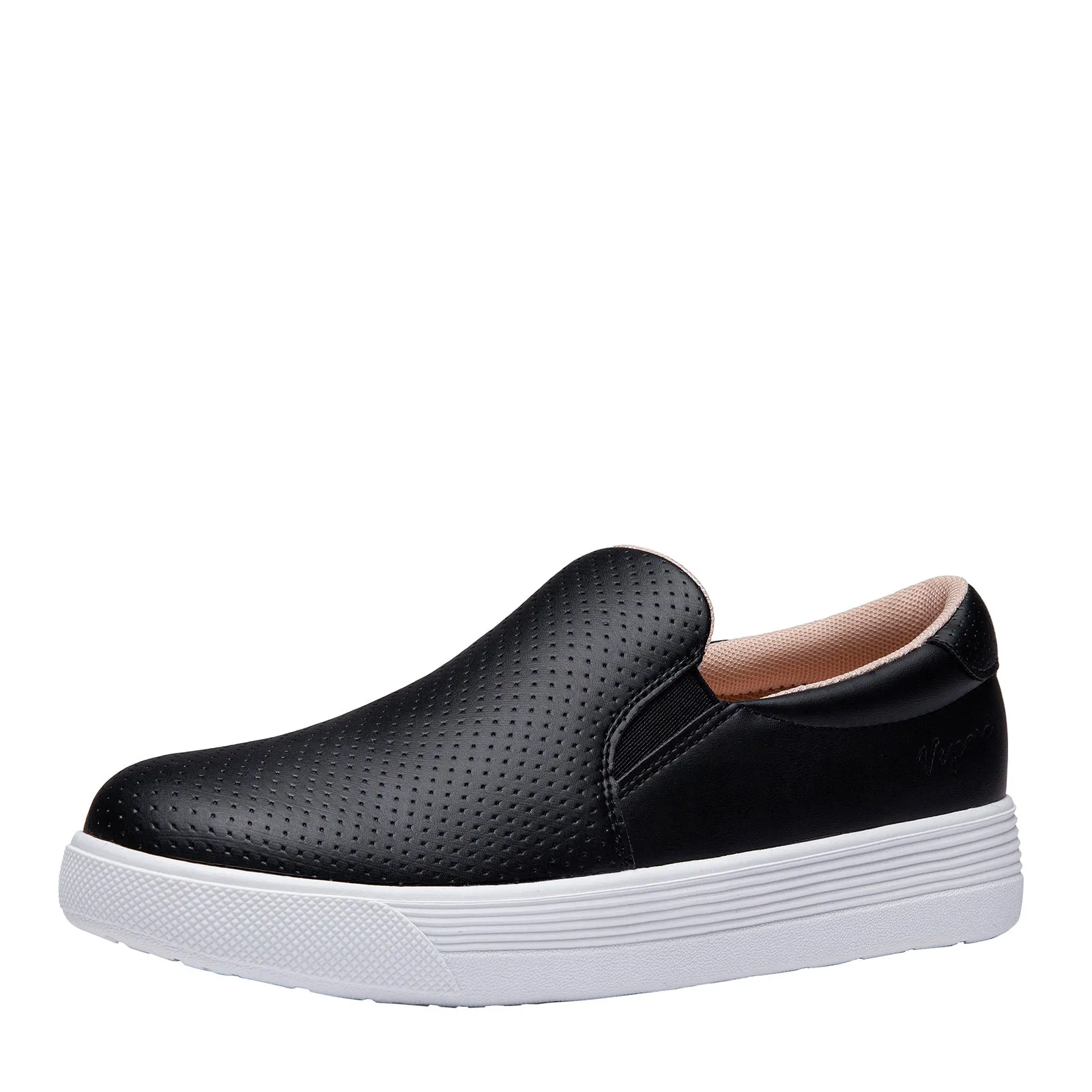 Vepose 8008 Slip on Sneakers Women Fashion Sneakers Comfortable Casual Loafers Shoes with Memory Foam