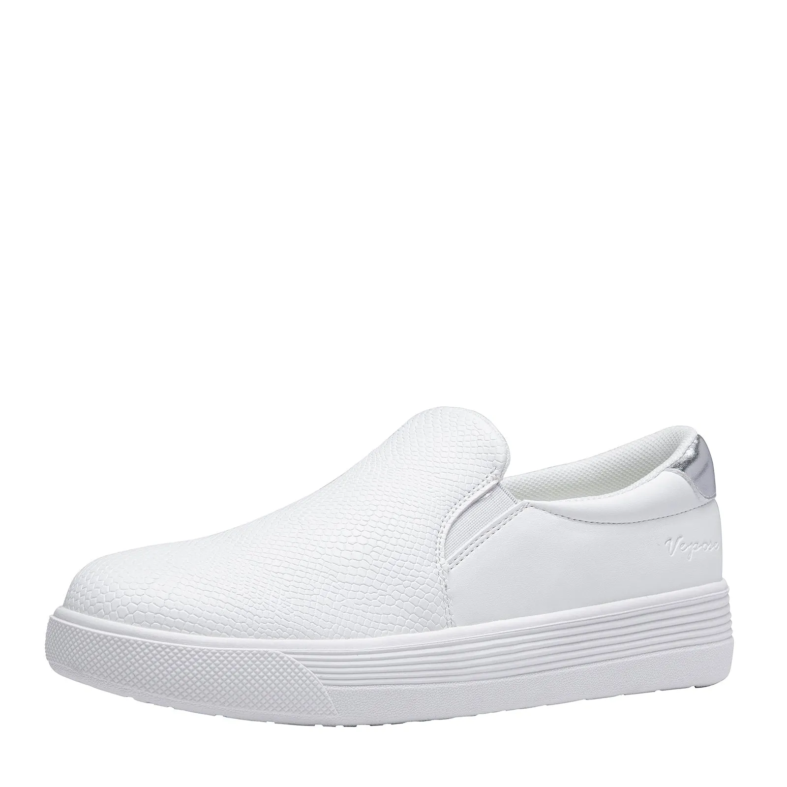 Vepose 8008 Slip on Sneakers Women Fashion Sneakers Comfortable Casual Loafers Shoes with Memory Foam