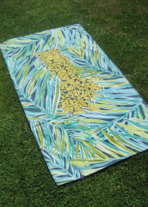 Vintage Jungle Graphic Beach Towel
