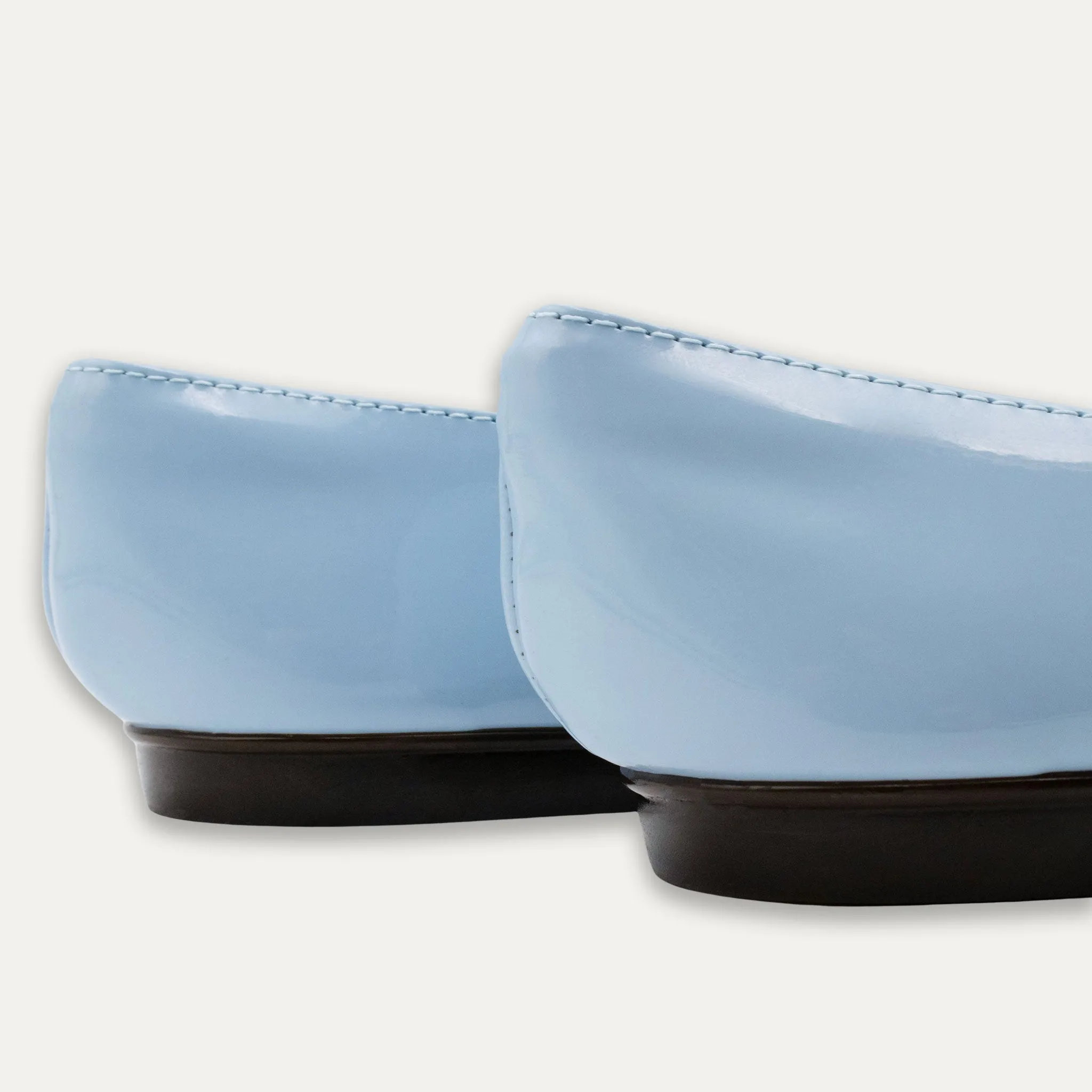 Viv Blue Round Toe Loafers