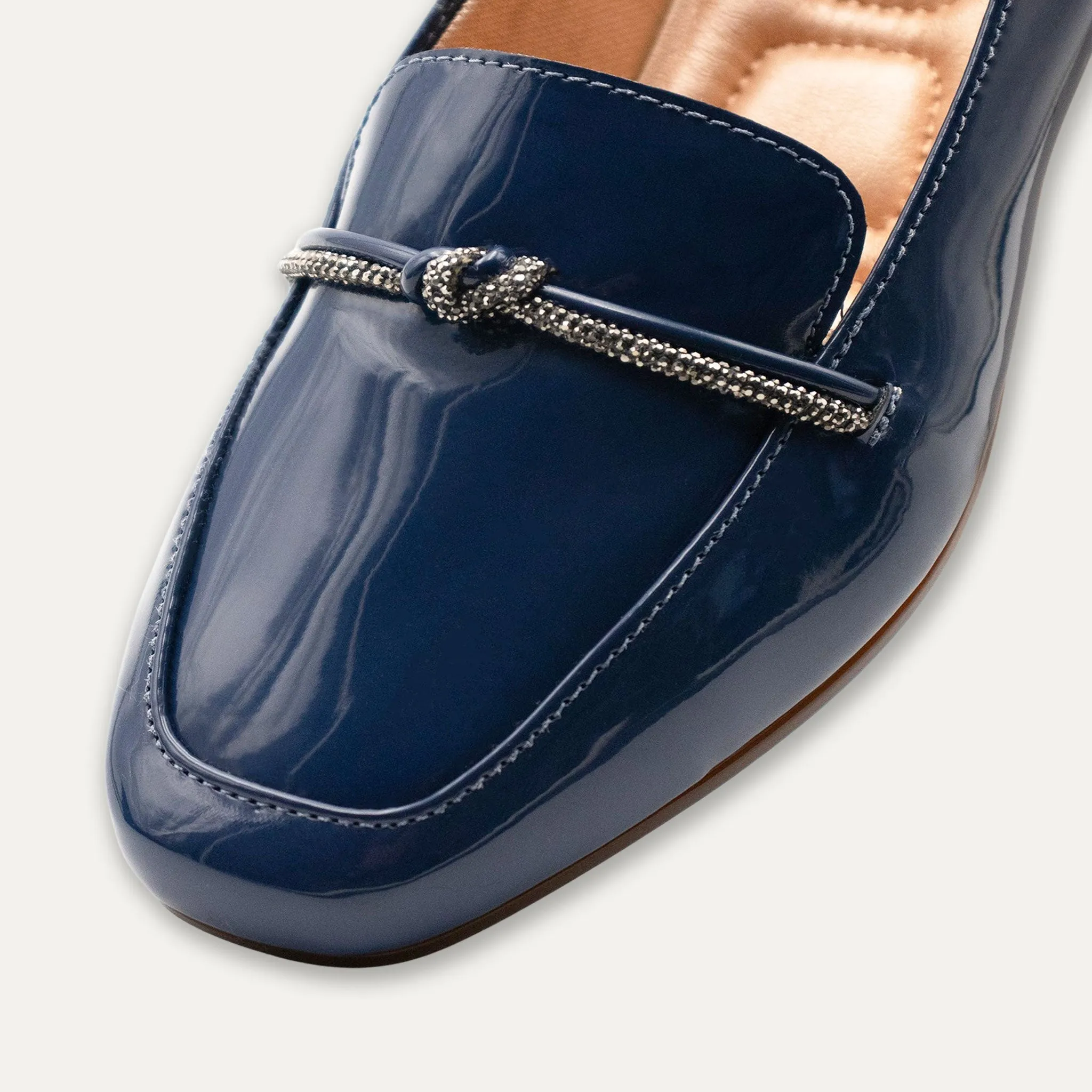 Viv Indigo Round Toe Loafers