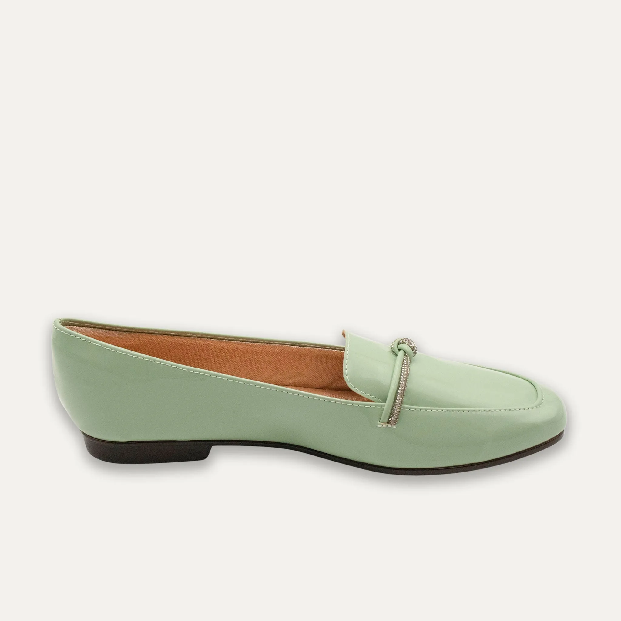 Viv Matcha Round Toe Loafers