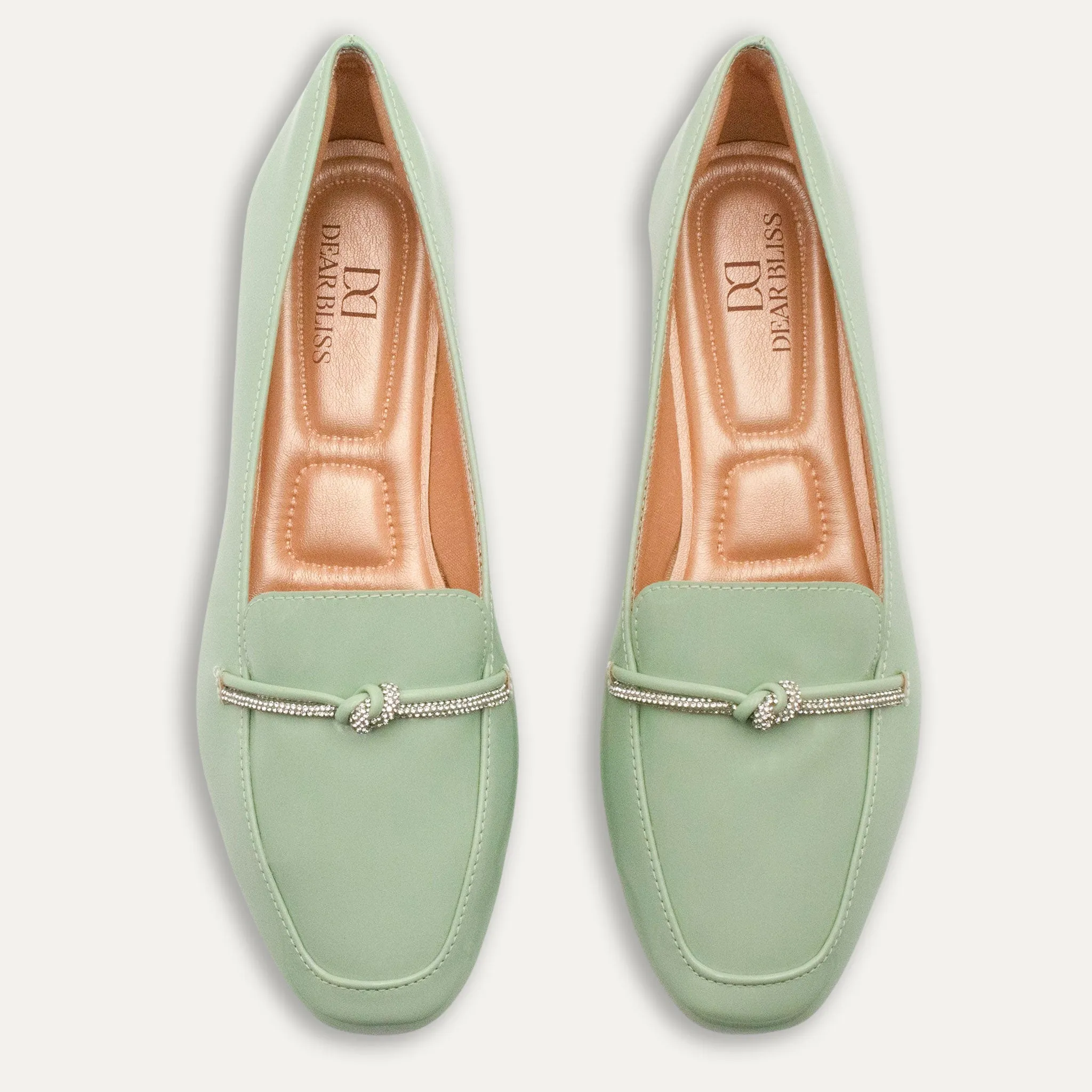 Viv Matcha Round Toe Loafers