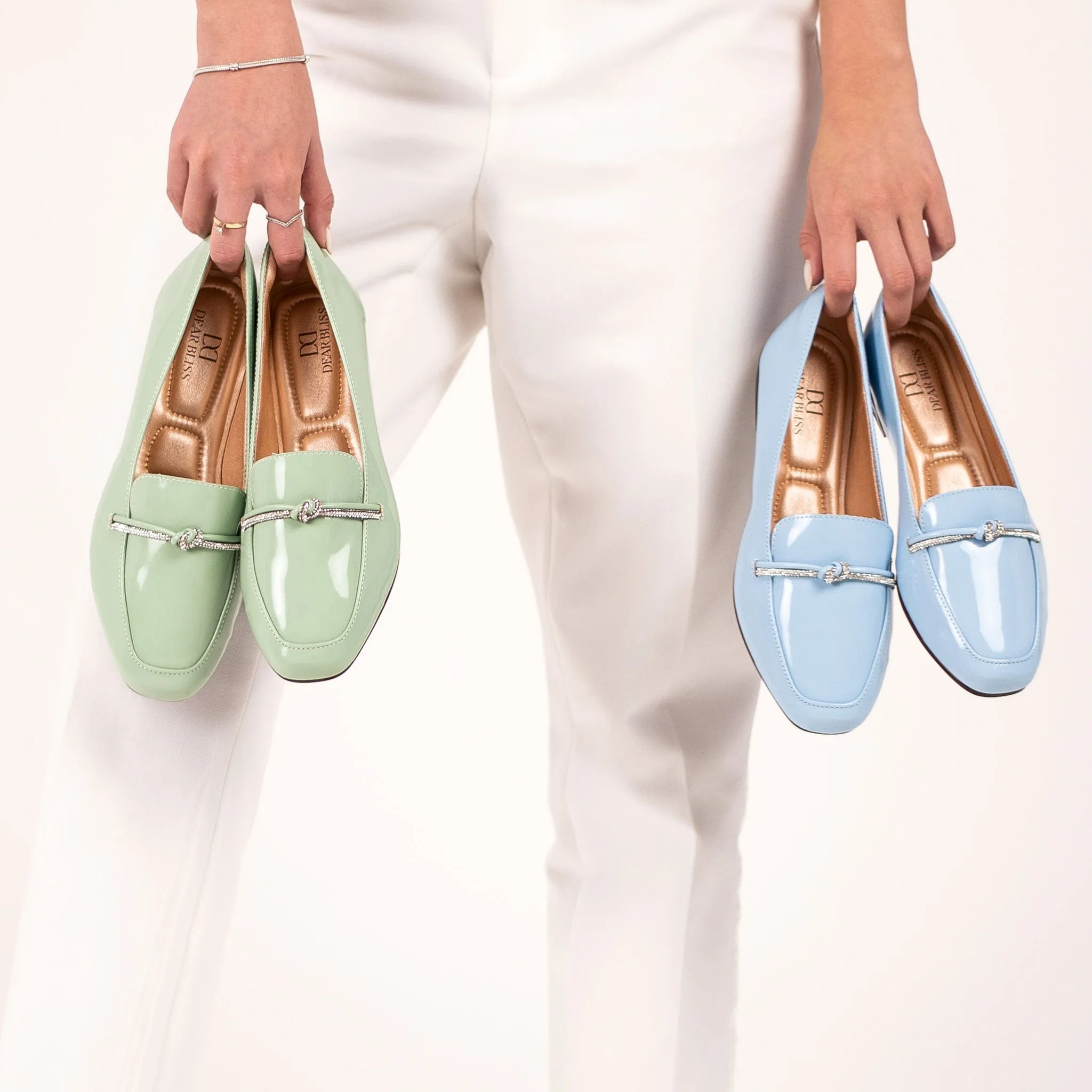 Viv Matcha Round Toe Loafers