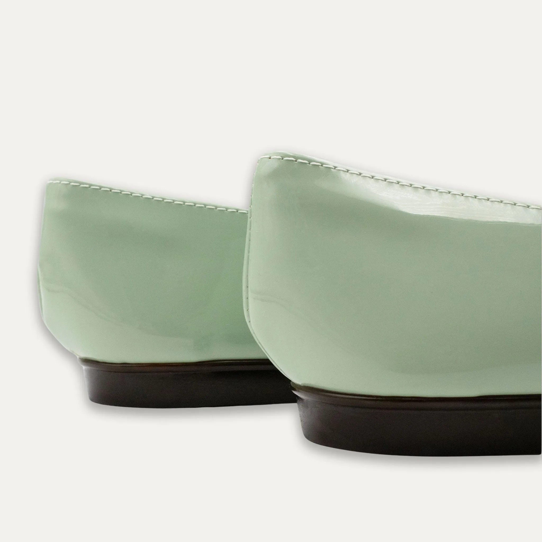 Viv Matcha Round Toe Loafers
