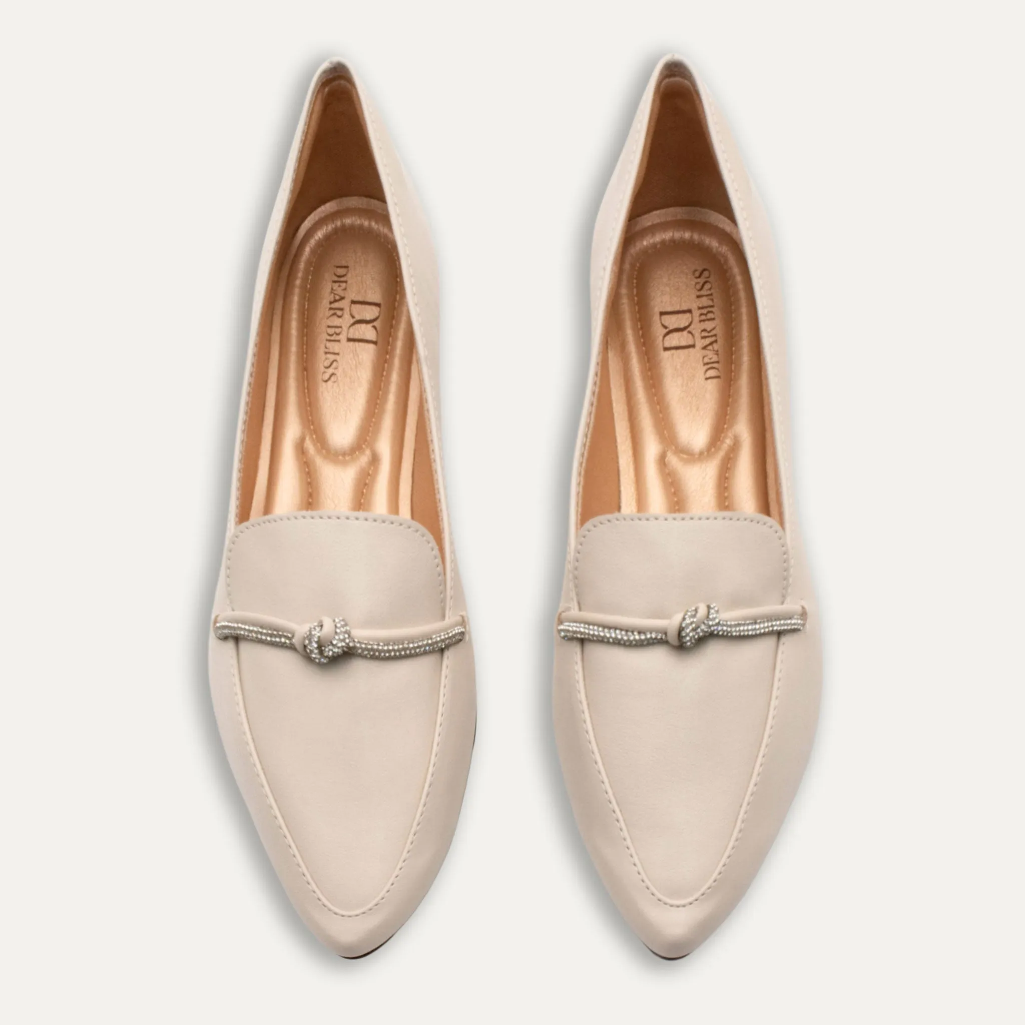 Viviana Napa Off-White Loafers