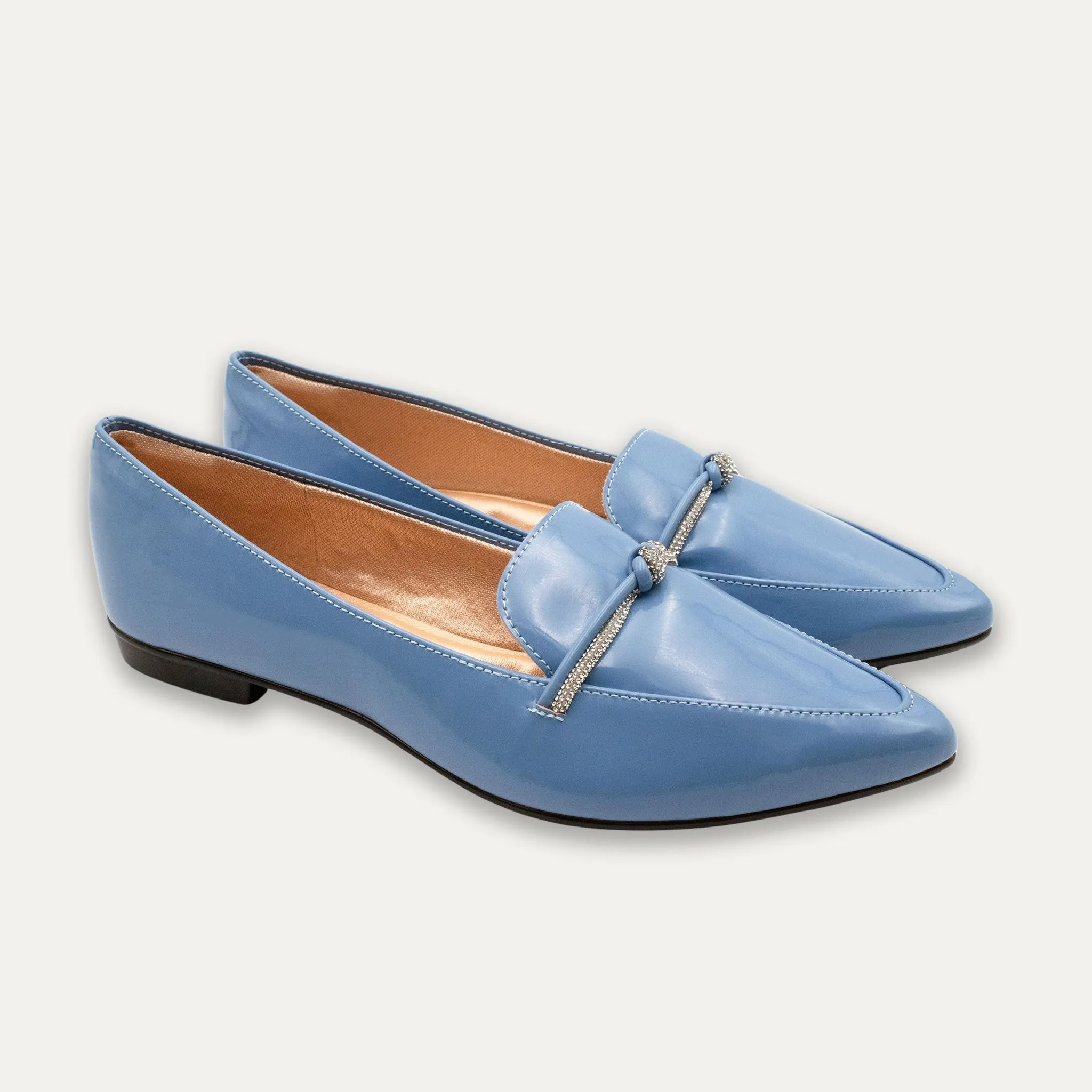 Viviana Sky Pointed Toe Loafers