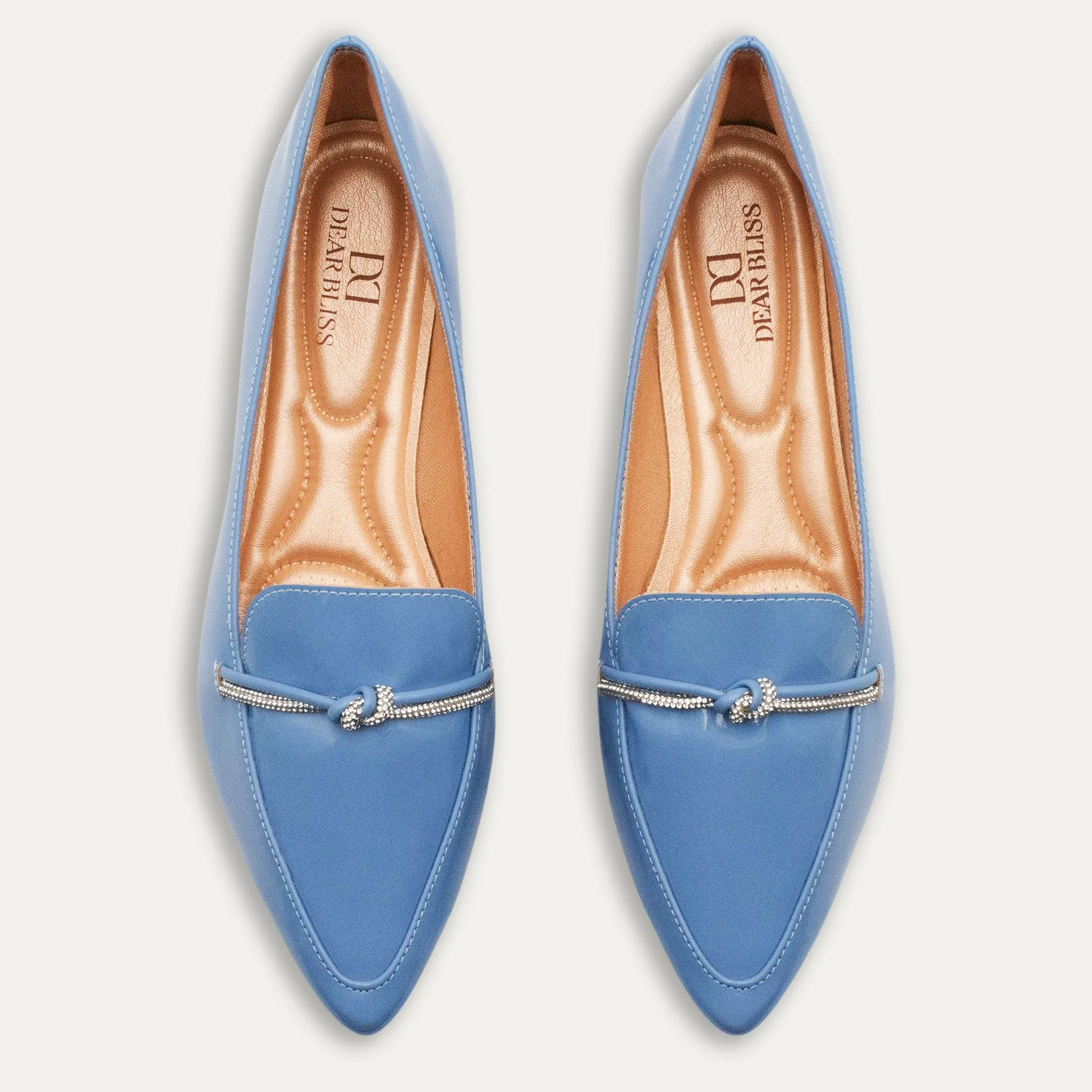 Viviana Sky Pointed Toe Loafers