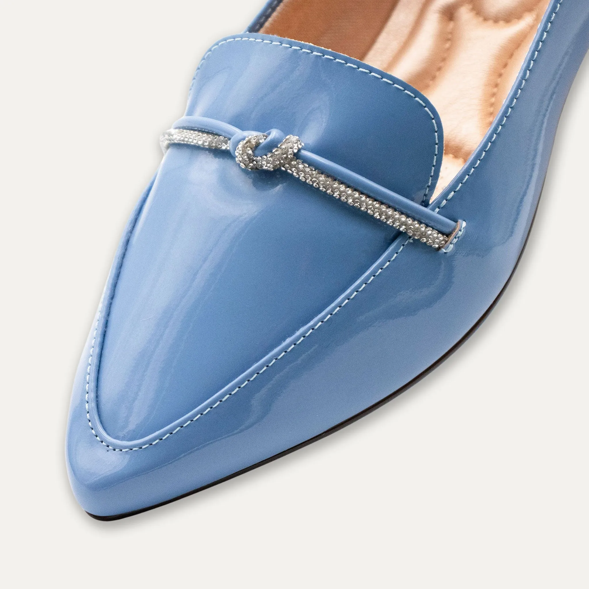 Viviana Sky Pointed Toe Loafers