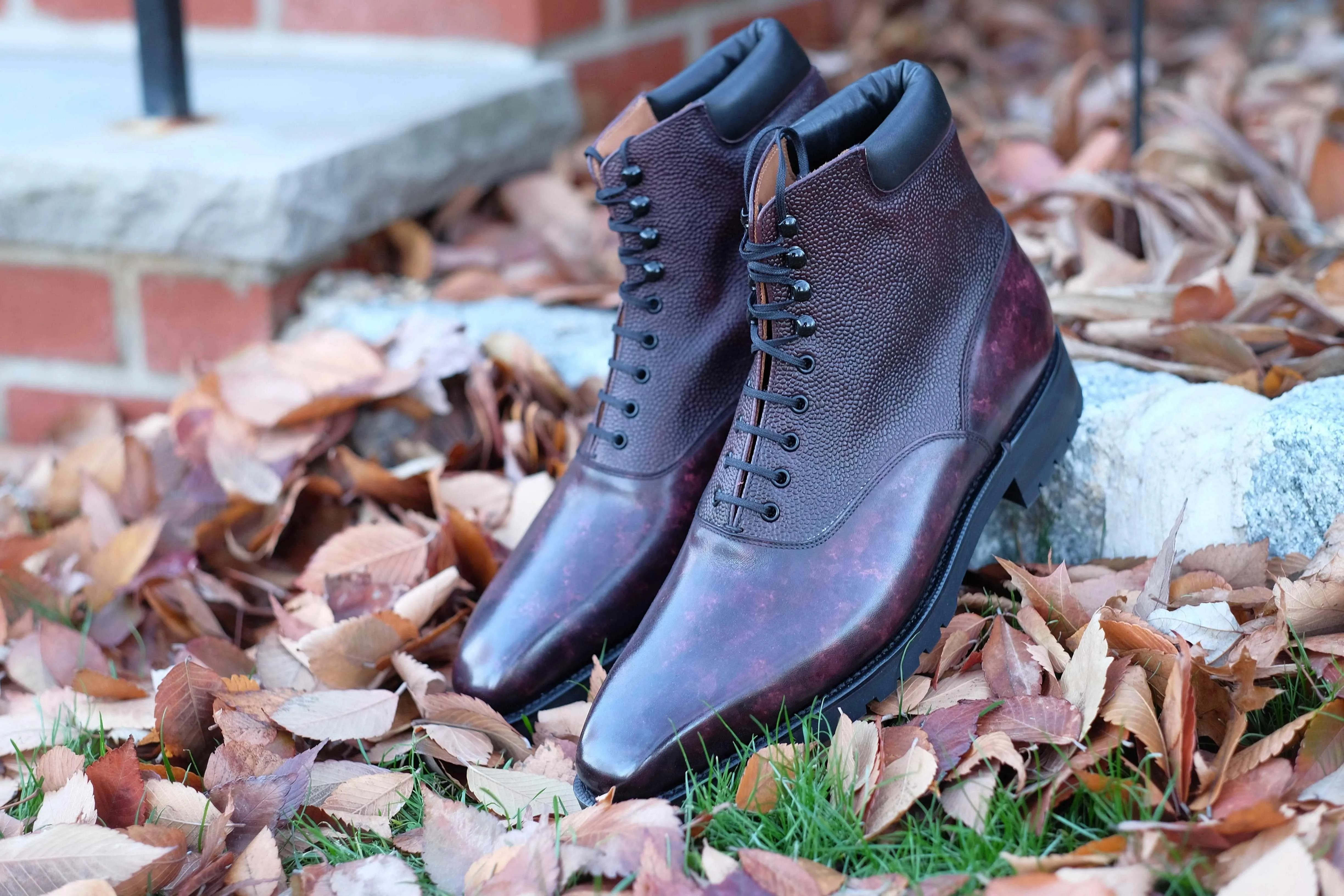 Wedgwood Redux - Plum Marble Patina / Plum Calf Grain - PRE SALE