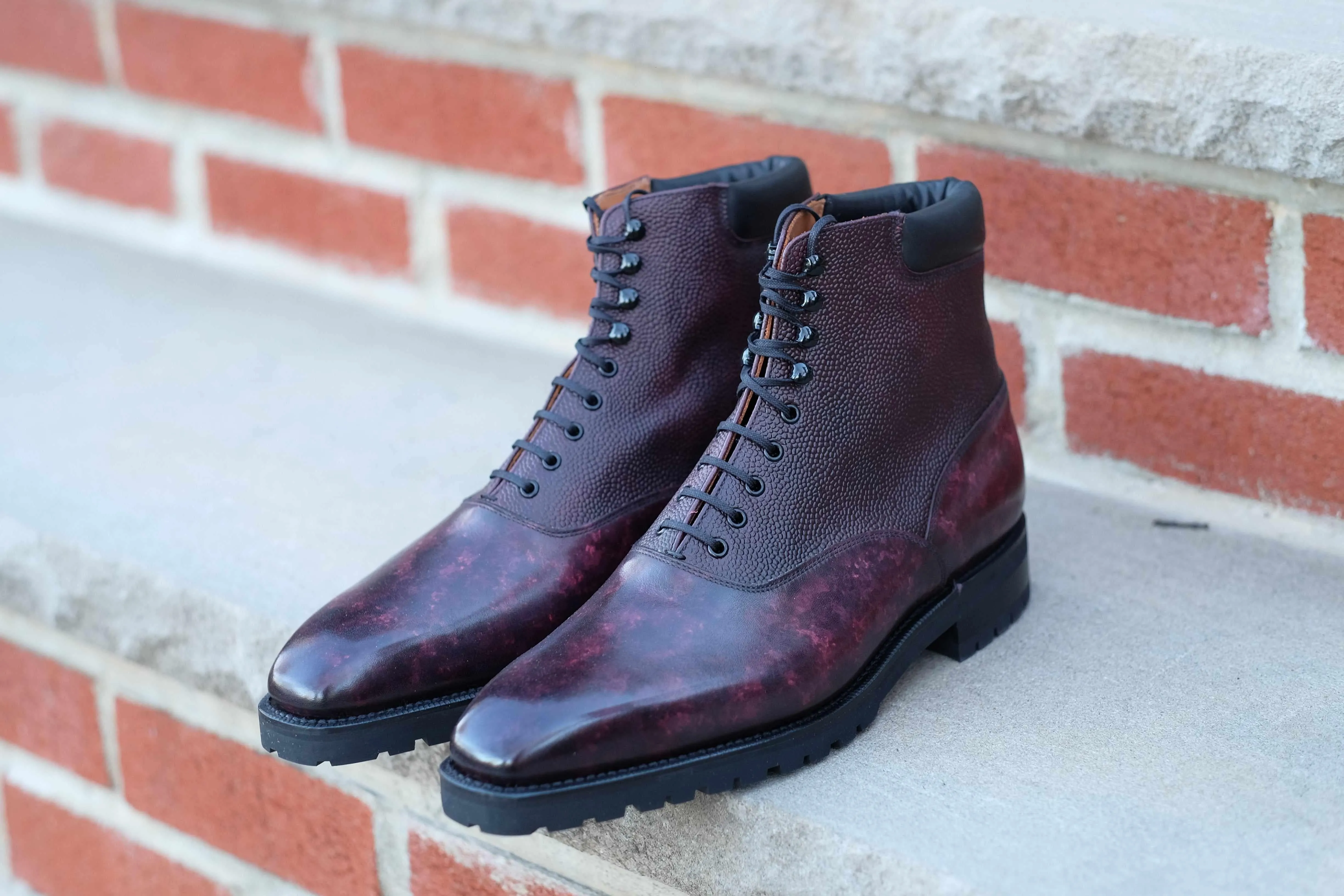 Wedgwood Redux - Plum Marble Patina / Plum Calf Grain - PRE SALE