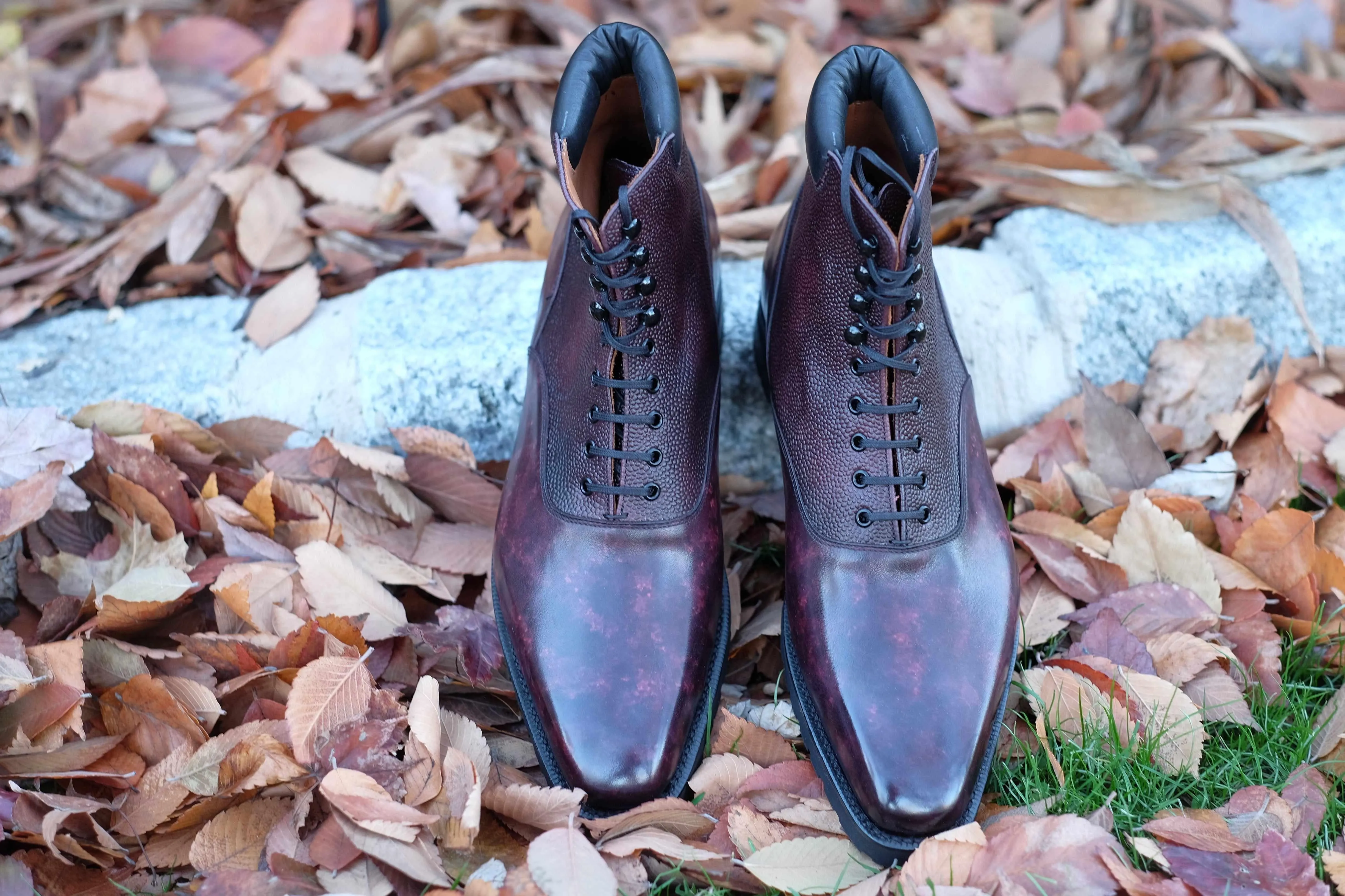 Wedgwood Redux - Plum Marble Patina / Plum Calf Grain - PRE SALE