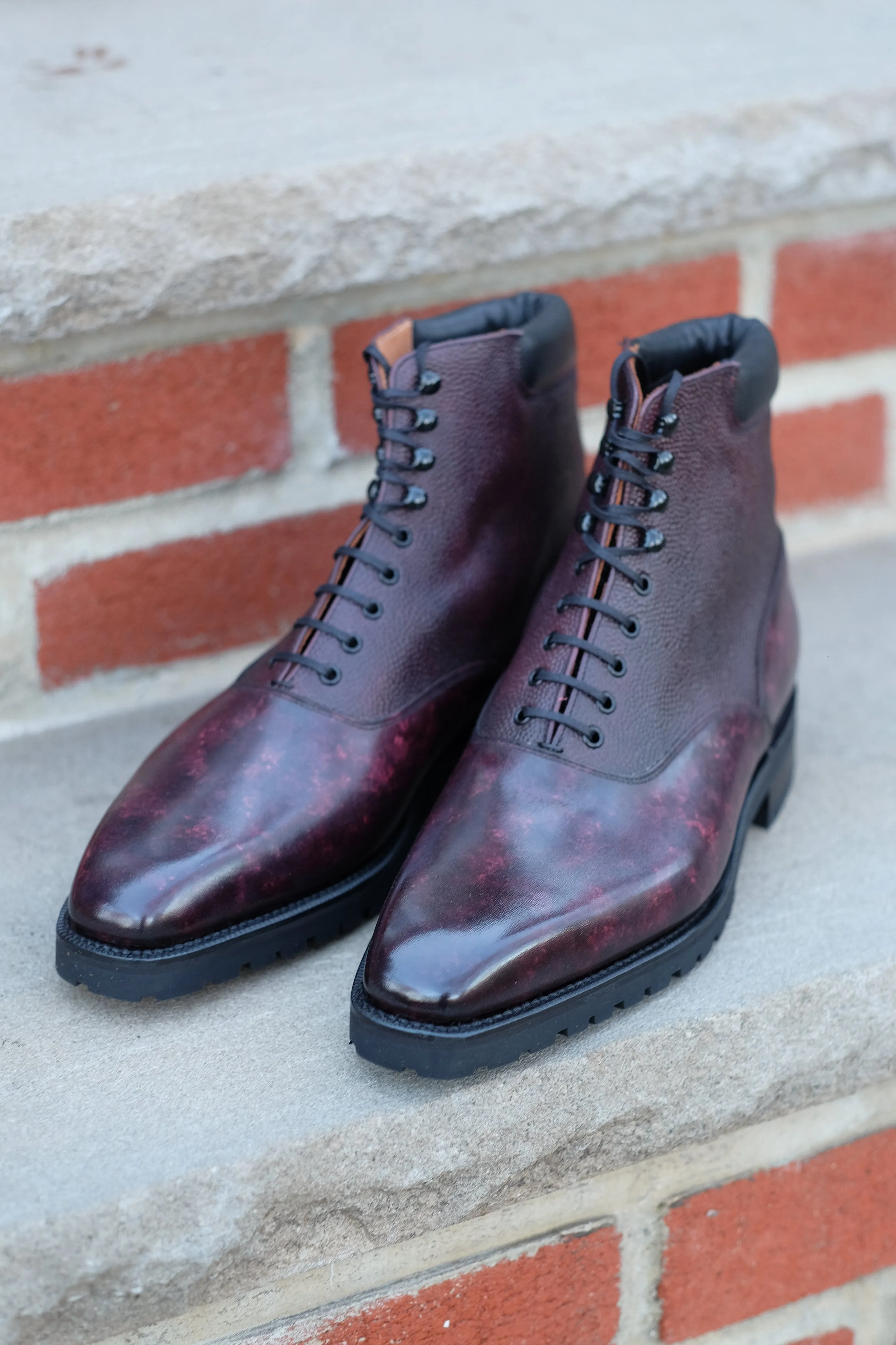 Wedgwood Redux - Plum Marble Patina / Plum Calf Grain - PRE SALE
